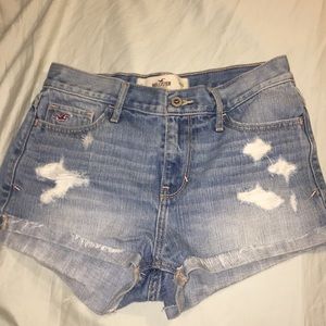 Hollister high waisted jean shorts